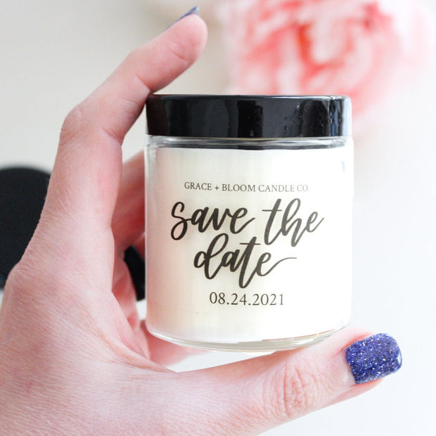 Save the Date Small Candle - Grace + Bloom Co
