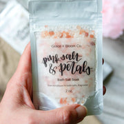 Sample Size Bath Salts | Choose a Scent | Wedding Favors - Grace + Bloom Co