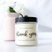 Thank You | Small Soy Candle | Party Favors - Grace + Bloom Co