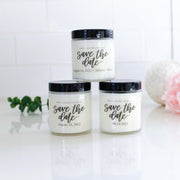 Save the Date Small Candle - Grace + Bloom Co
