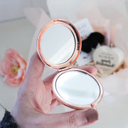 Rose Gold Compact Mirror - Grace + Bloom Co
