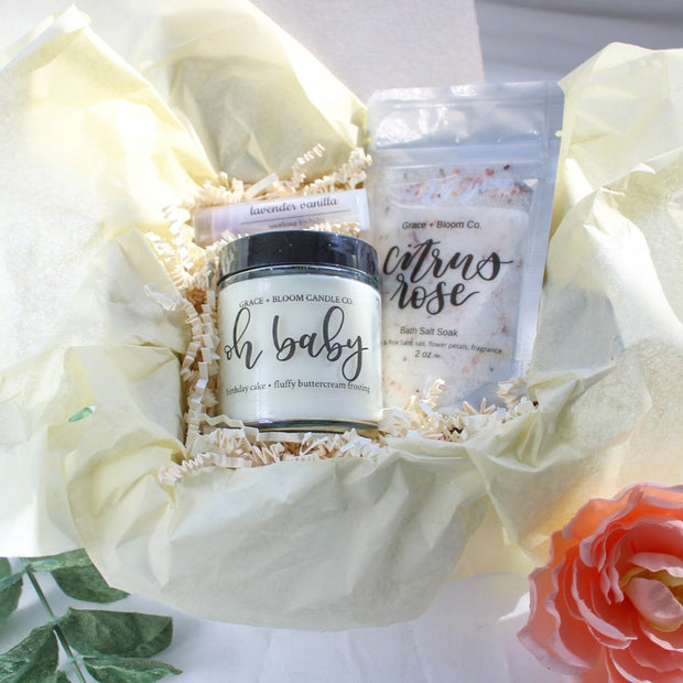 Baby Shower Gender Neutral New Baby Boxed Gift - Grace + Bloom Co